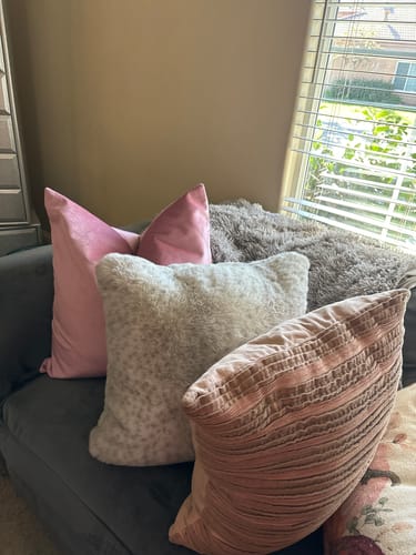Customer photo review of Blush Pink Velvet