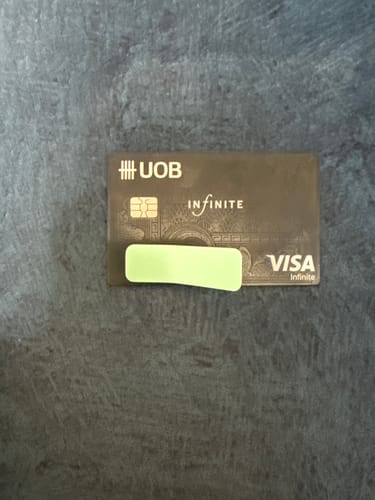 Customer photo review of Metal Card UOB Infinite ( Premium )