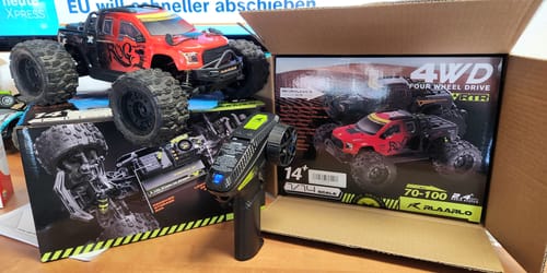 Customer photo review of Rlaarlo Metal 1/14 Scale Brushless RTR Monster Truck, ROG1