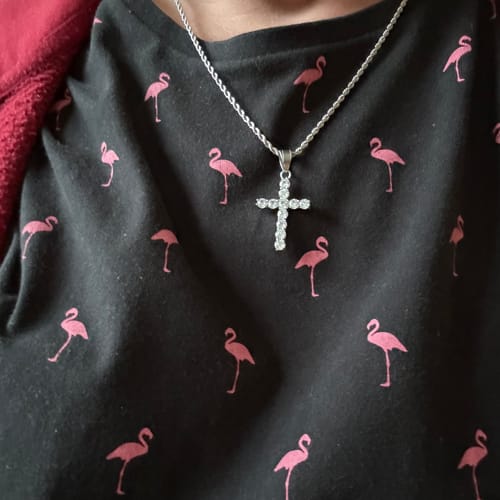 Customer photo review of Cuban Chain (White Gold) 2mm