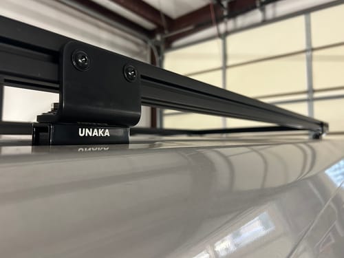 Customer photo review of UNAKA - PROMASTER ROOF RACK BRACKETS - SET OF 2