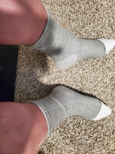 Customer photo review of Premium Anti-Fatigue Bamboo Footsleeves