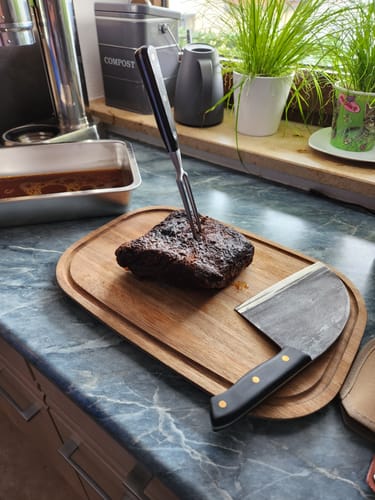 Customer photo review of Handgeschmiedetes Kochmesser - Black