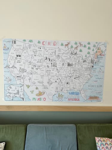 Customer photo review of USA Coloring Map