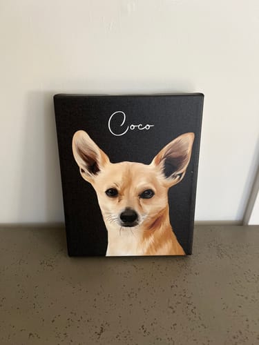 Customer photo review of Pet Art Canvas Wrap