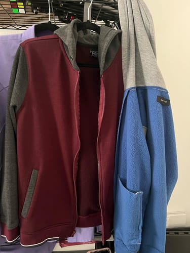 Customer photo review of MEN'S CHARLIE FLEECE VARSITY JACKET