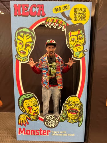 Customer photo review of Pop Art Comic Book Red Button Up Shirt