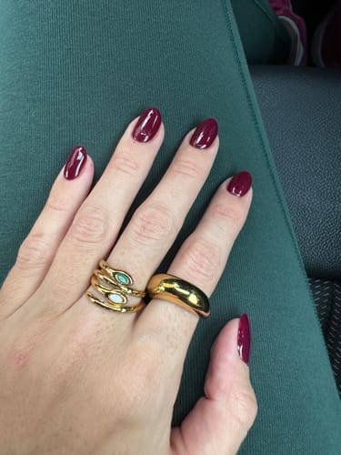 Customer photo review of Green Gem Ring