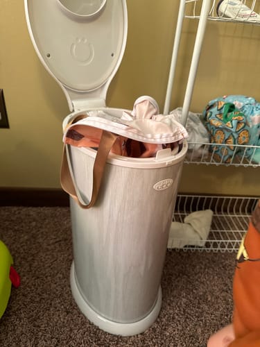 Customer photo review of Basics Large Zipper Hanging Wet Bag, Laundry Bag with Handles