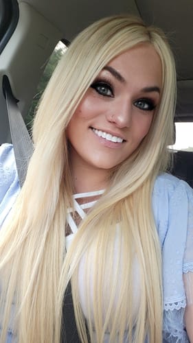 Customer photo review of Top Seamless Injection Tape in Hair Extensions Virgin Human Invisible Tape Ins Balayage Blonde #Nordic |Youngsee