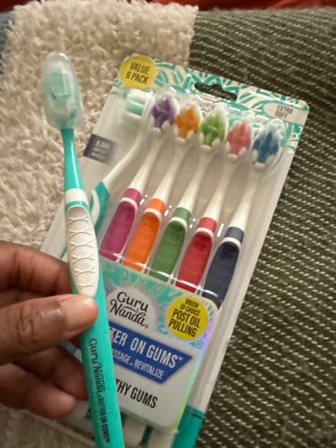 Customer photo review of Butter on Gums Toothbrush (6-count)