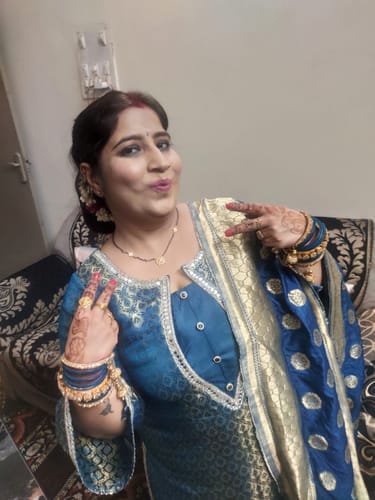 Customer photo review of Golden Fragrant Flower Mangalsutra