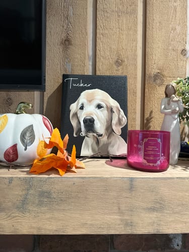 Customer photo review of Pet Art Canvas Wrap