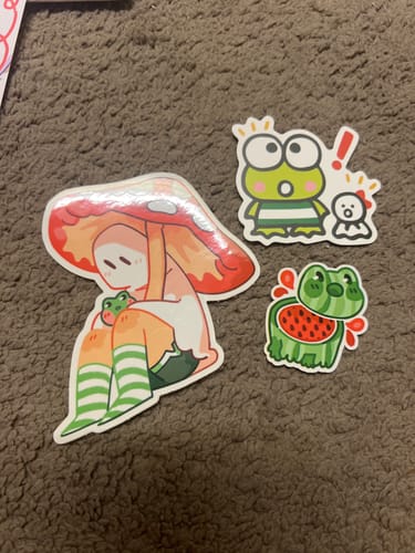 Customer photo review of Cute Ghost Stickers! : V6