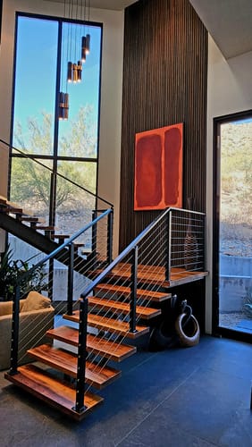 Customer photo review of Sample - Slat Wall Panel | Smoked Oak