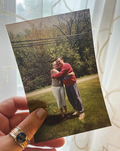 Customer photo review of Two Tone Spin Ring