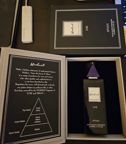Customer photo review of Afnan Modest Pour Homme Une Eau De Parfum