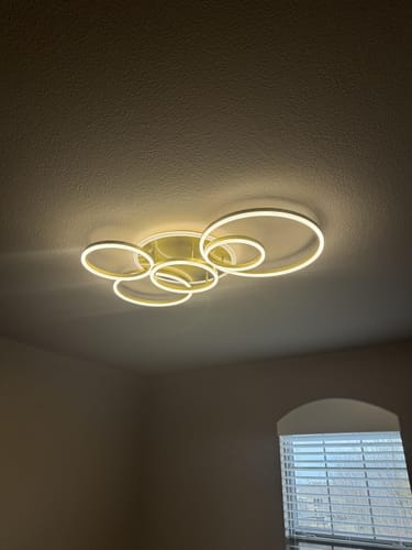 Customer photo review of WOMO Circular LED Flush Mount Ceiling Light-WM1032