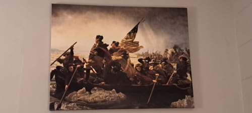 Customer photo review of Washington Crossing The Delaware Painting