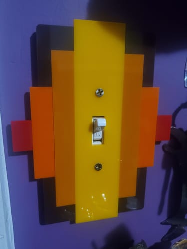 Customer photo review of Gatsby Light Switch Cover