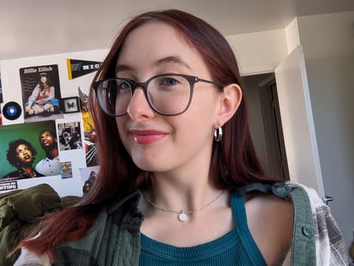 Customer photo review of Cassie Hoop Clip On Earrings in Silver