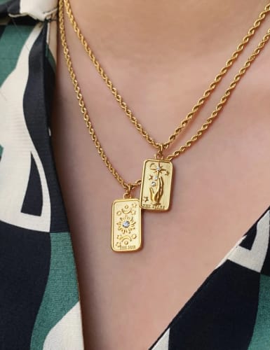Customer photo review of Classic Tarot Necklace
