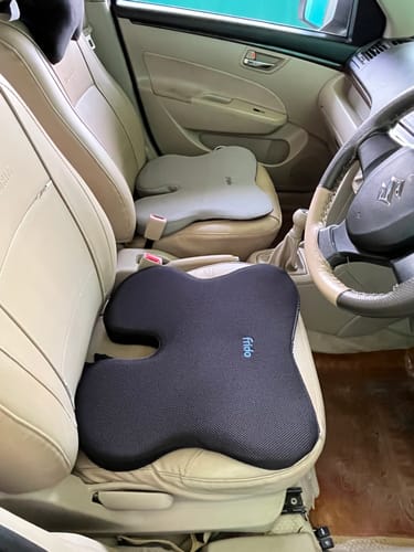 Customer photo review of Frido Ultimate Car Wedge Seat Cushion