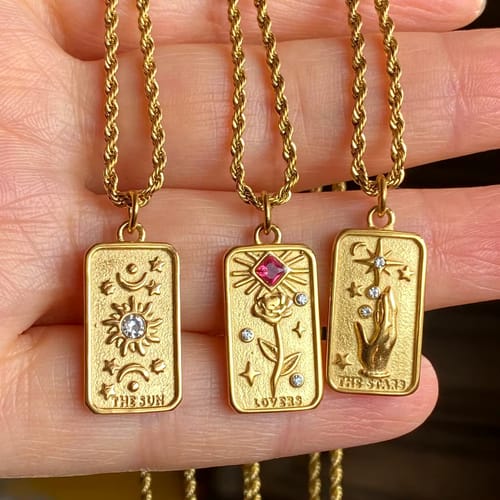 Customer photo review of Classic Tarot Necklace