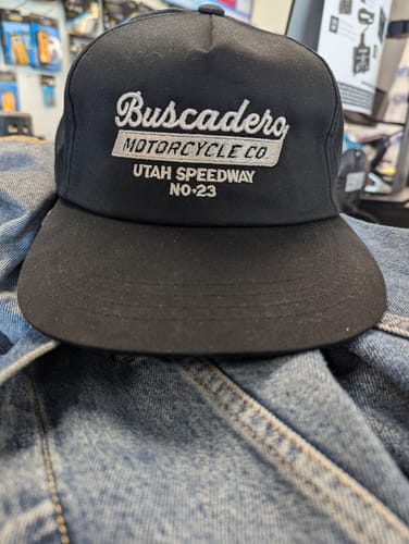 Customer photo review of ‘Speedway’ Unstructured 5 panel Hat - Black