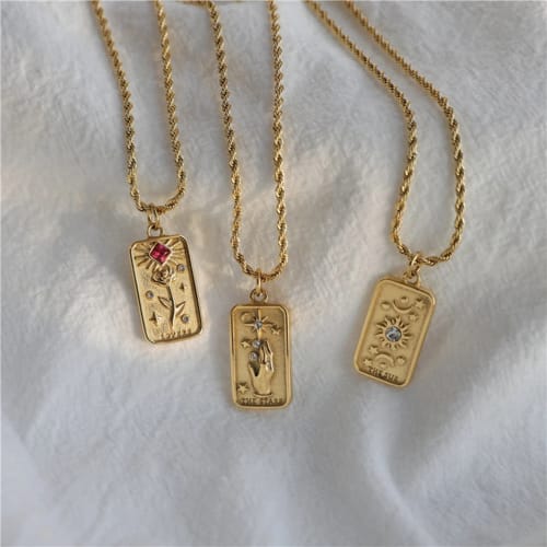 Customer photo review of Classic Tarot Necklace