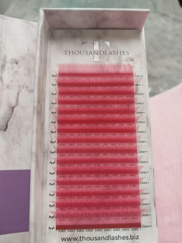 Customer photo review of 0.05 YY COLOR LASHES MIXED LENGTH 8-15MM