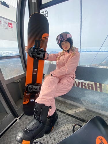 Customer photo review of One Piece Couple Snowsuits Onesie Ski Jumpsuits