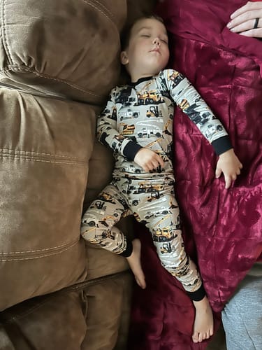 Customer photo review of Work Hard, Play Hard 2 Piece Pajama Set: Core Collection