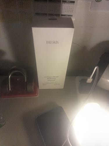 Customer photo review of Bad Skin™ Korean Collagen Bomb Hydrating Ampoule