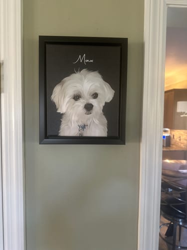 Customer photo review of Pet Art Canvas Wrap