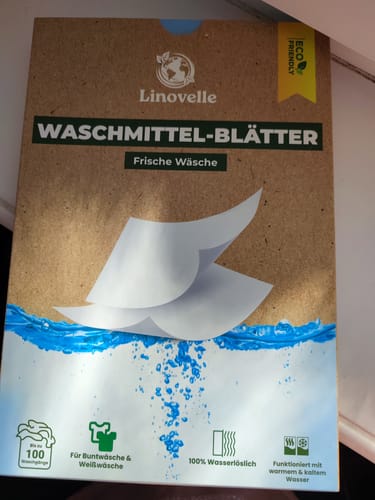 Customer photo review of Waschmittelblätter + 50 Extra GRATIS Wäschen