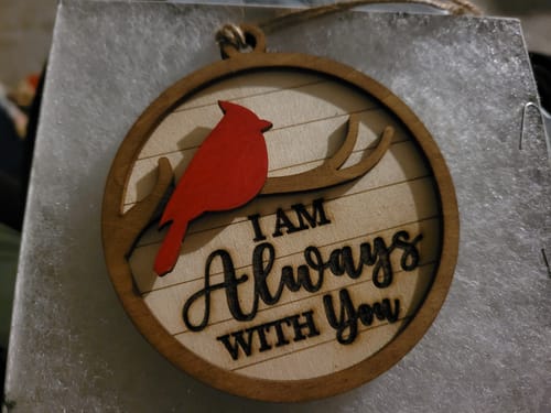 Jennifer F. review of Christmas Ornament with Cardinal- Memorial Christmas Ornament image 1 out of 1