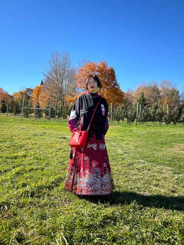 Customer photo review of Bi'an Hua 彼岸花 Spider Lily Ming Dynasty Mamian Skirt
