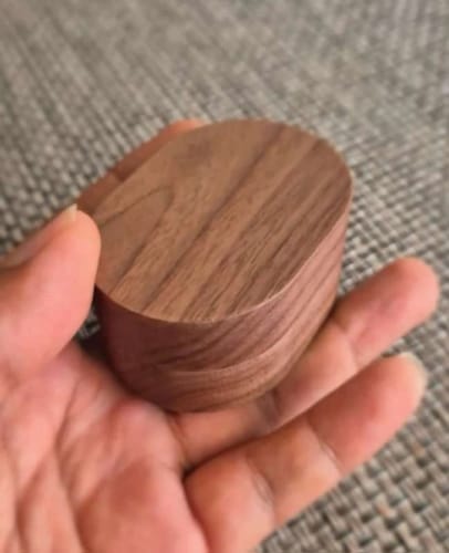 Customer photo review of Tangula High-end Wood Box Packaging Cufflinks Custom Name Initials Cufflink Personalize Letter Stainless Steel Buttons for Groom