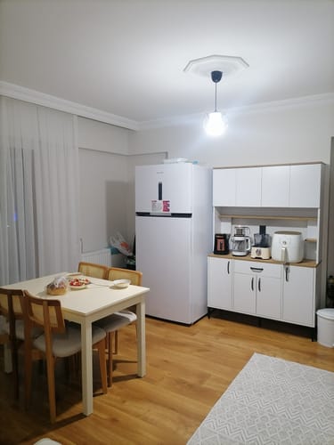 Customer photo review of Rani JE177 Çok Amaçlı Dolap 8 Kapaklı Raflı Kiler Mutfak Dolabı Sepet Ceviz - Beyaz