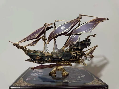 Customer photo review of Future Pirate Ship 3D Wooden Puzzle