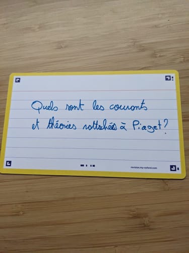 Avis photo d'un client sur Flashcards FLASH 2.0 OXFORD # 80 cartes 7,5 x 12,5 cm - ligné