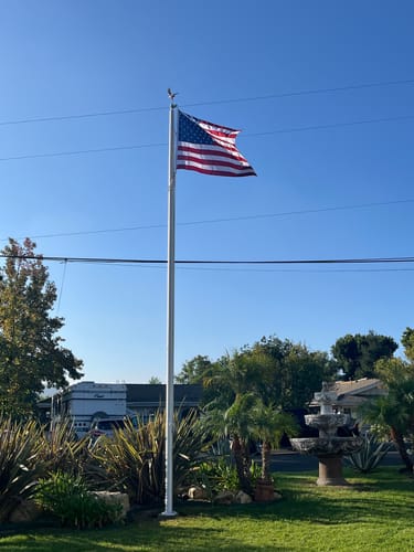 Customer photo review of Ultra Heavy Duty American Flag - 2-ply Polyester - Made In USA