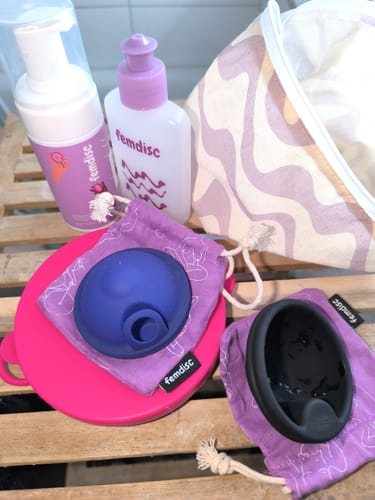 Customer photo review of femdisc Menstruationsscheibe classic