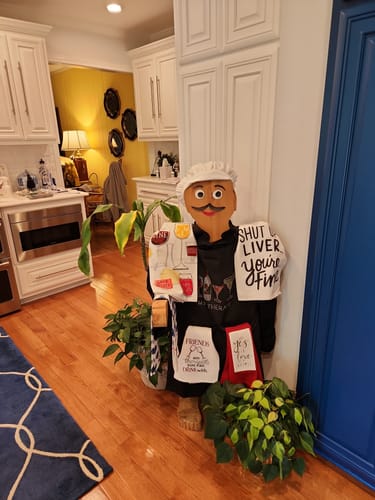 Customer photo review of Wine Time 100% Cotton Kitchen Tea Towel