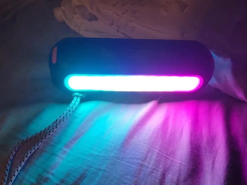 Customer photo review of LYT-PRO Dual Solar Bluetooth Speaker / Magnetic + LED