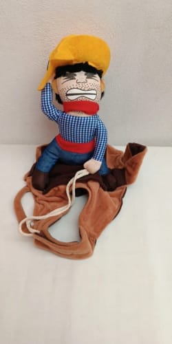 Customer photo review of Funny Pet Cowboy Costume - Halloween Party Outfit 🤠🎃
