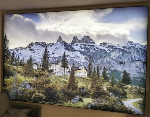 Customer photo review of Canvalight® Leuchtbild | Eigenes Motiv | Querformat