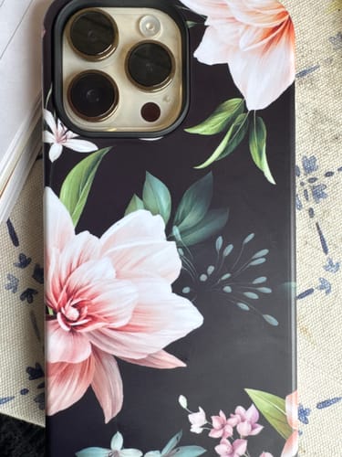 Customer photo review of Peonies Two Floral Phone Case - Black