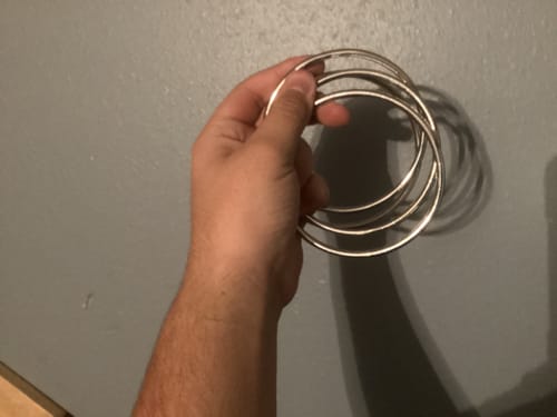 Customer photo review of LINKING RINGS BY TCC (5 COLORS)